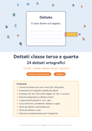 Dettati classe terza e quarta: 24 dettati ortografici