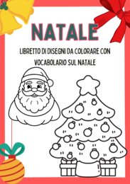 Natale: libretto con disegni da colorare