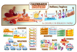 "CALENDARIO SOSPESO. Kit CARDS" ITALIANO - INGLESE