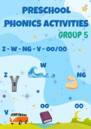 Preschool Phonics Worksheets – Group 5