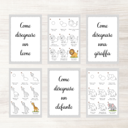 Imparare a disegnare animali - PDF per bambini
