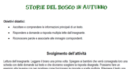LE PAROLE E I COLORI DELL'AUTUNNO - CLASSE 1