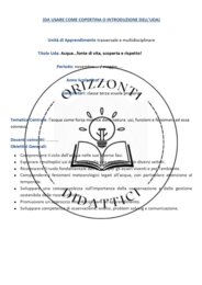 Acqua, fonte di vita, scoperta e rispetto!