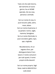 Didattica a stazioni: il nome comune e proprio.