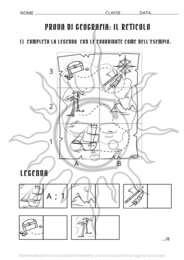 GEOGRAFIA CLASSE PRIMA: Quaderno e schede di tutto l'anno