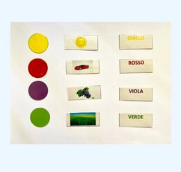 "Associazione: colore-figura-parola"