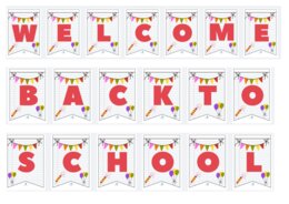 BANDIERINE "WELCOME BACK TO SCHOOL"