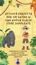 ✨ Prima supplenza? Ecco un’attività creativa per rompere il ghiaccio! ✨