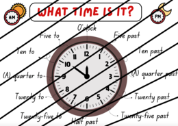 What time is it? Cartellone A3