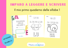 Il mio quaderno delle sillabe 1