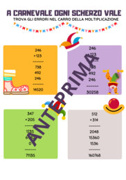Scherzi matematici con il pagliaccio sbagliaccio/ CARNEVALE CLASSE QUARTA