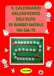 IL CALENDARIO DELL'AVVENTO DELL'ELFO DI BABBO NATALE FAI-DA-TE