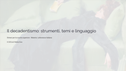 Il Decadentismo 2: Temi, Poetica e Linguaggio - Lezione + verifica (PPTX Modificabile)