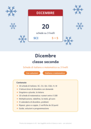 Dicembre classe seconda: schede di italiano e matematica