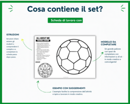 All About Me – Craft Activity – Football Edition – Back to School – Tutto su di me – Ritorno a scuola – Inglese