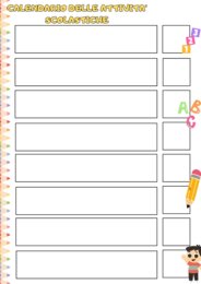 Agenda visiva scuola primaria