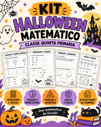 🎃 KIT HALLOWEEN MATEMATICO – CLASSE QUINTA PRIMARIA