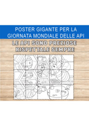 poster gigante per la Giornata mondiale delle api