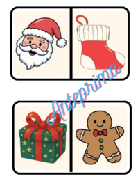 Domino di Natale - Gioco didattico e associazione visiva per la Scuola dell'Infanzia