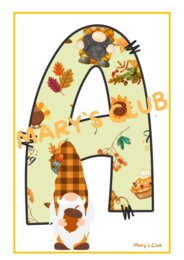 Autunno.Striscione"HELLO AUTUMN"