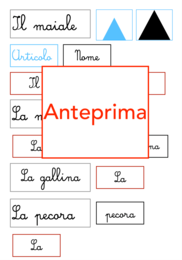 Grammatica divertente ( articoli + nomi); animali in fattoria-classe 1-2