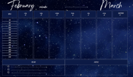MAKE A WISH Weekly Calendar 2026