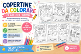 📚✨ NUOVE COPERTINE DA COLORARE – ANNO SCOLASTICO 2026/27 ✨📚