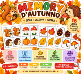 🍂 MEMORY D’AUTUNNO – Gioca, osserva e allena la memoria!