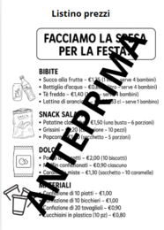 COMPITO DI REALTA' - SPESA PER MERENDA DI FINE ANNO - CL.4