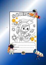 COPERTINA QUADERNO DI SCIENZE V - TEMA SPAZIO N.2 -