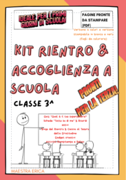 Kit Accoglienza e Rientro a Scuola – Classe 3ª | Attività Inclusive, Quiz, Giochi e Riempitempo