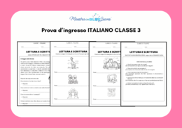 Prova d'ingresso Classe 3 ITALIANO