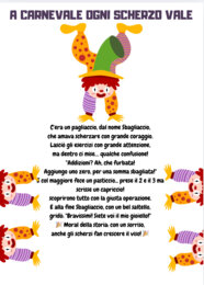Matematica con il pagliaccio Sbagliaccio/ Carnevale in classe seconda