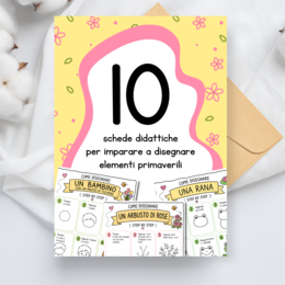 Corso di disegno per bambini - Disegni di primavera step by step