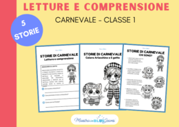 STORIE DI CARNEVALE – LETTURE E ATTIVITÀ PER LA CLASSE PRIMA 🎭📚