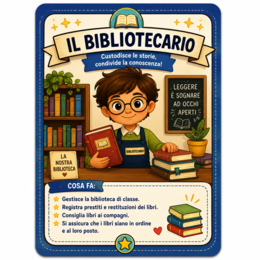 Kit Ruoli di Classe – 20 Card Illustrate da Stampare