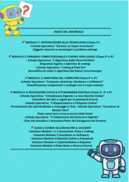 Kit Completo Tecnologia & Cittadinanza Digitale | Schede Operative, Coding Unplugged e Soluzioni (Classe 3ª Primaria)