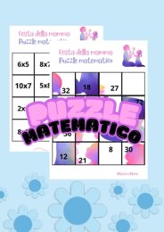 Festa della mamma.Puzzle matematico.