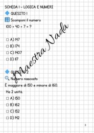 Verifica di secondo quadrimestre matematica classe seconda primaria