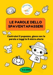 Le parole dello spaventapasseri: figurine, cartellini e 8 micro-storie (4-6 anni)