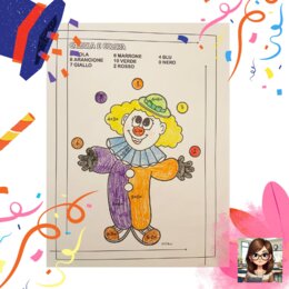 Carnevale: calcola e colora classe prima