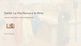 Dante: La Vita Nuova e le Rime - Lezione Completa (Slide PPTX + Verifica e Soluzioni)