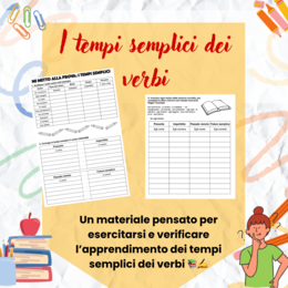 I tempi semplici dei verbi - classe terza