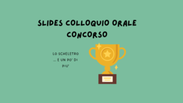 MODELLO PRESENTAZIONE COLLOQUIO ORALE CONSORSO DOCENTI