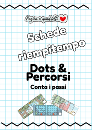 Schede riempi tempo, abilità visuo spaziali (Conta i passi)
