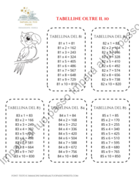 Tabelline oltre il 10