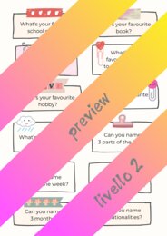 speaking cards livello 2 / conversation / scuola primaria / warmer