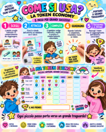 La Mia Token Economy | Tabellone A3 + Token + Attività e Comportamenti + Mini A4