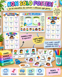 Gestione della Classe – Kit Completo con Pannelli, Carte, Incarichi, Routine e Autonomia