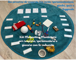 kit educativo Montessori per scoprire il magnetismo; un percorso di scoperta tra sperimentazioni giochi e leggende; per tutte le classi